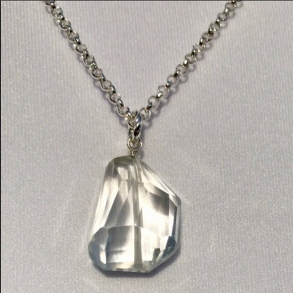 Genuine Hand Cut Crystal Quartz Pendant Necklace! - Picture 7 of 8